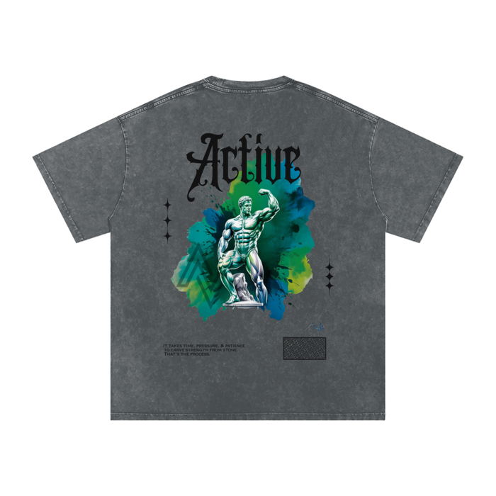 Marble Muscle | Acid Wash Oversize Tee