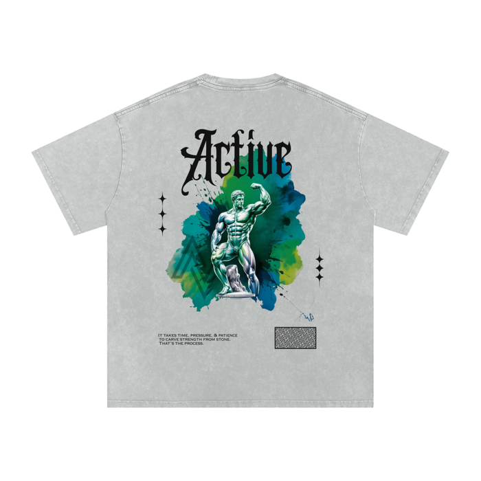 Marble Muscle | Acid Wash Oversize Tee