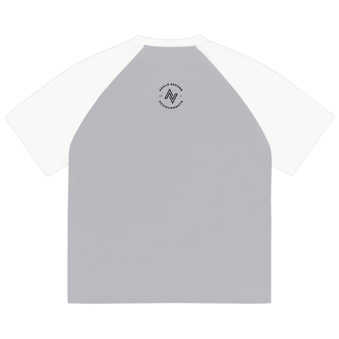 Active Raglan Performance Tee – Color-Blocked Baseball Style
