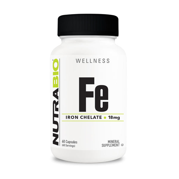 Fe Iron Chelate 18mg 60 Vegetable Capsules