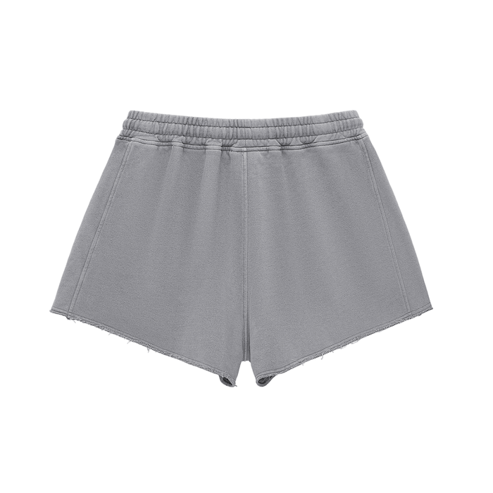 Women's Active Washed Raw Edge Shorts