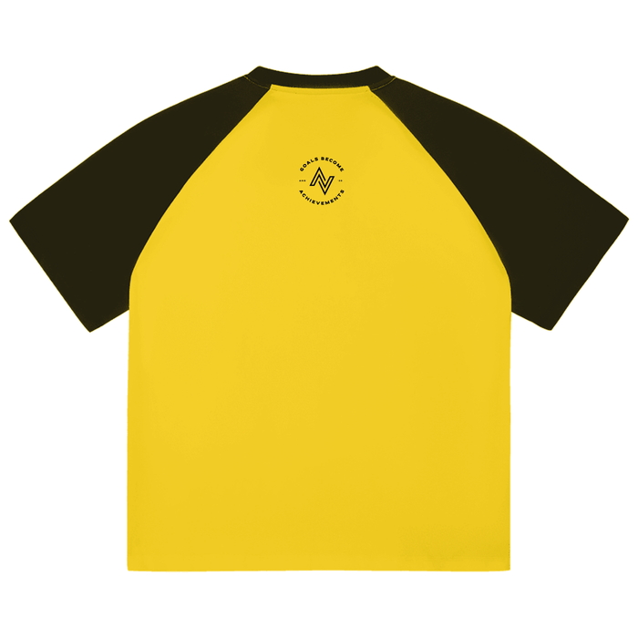 Active Raglan Performance Tee – Color-Blocked Baseball Style