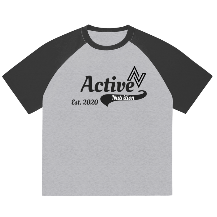 Active Raglan Performance Tee – Color-Blocked Baseball Style