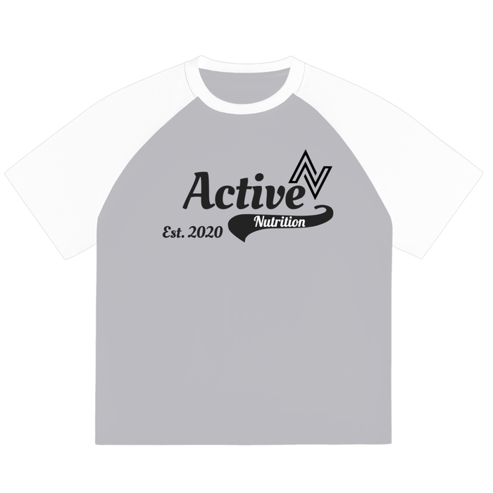 Active Raglan Performance Tee – Color-Blocked Baseball Style