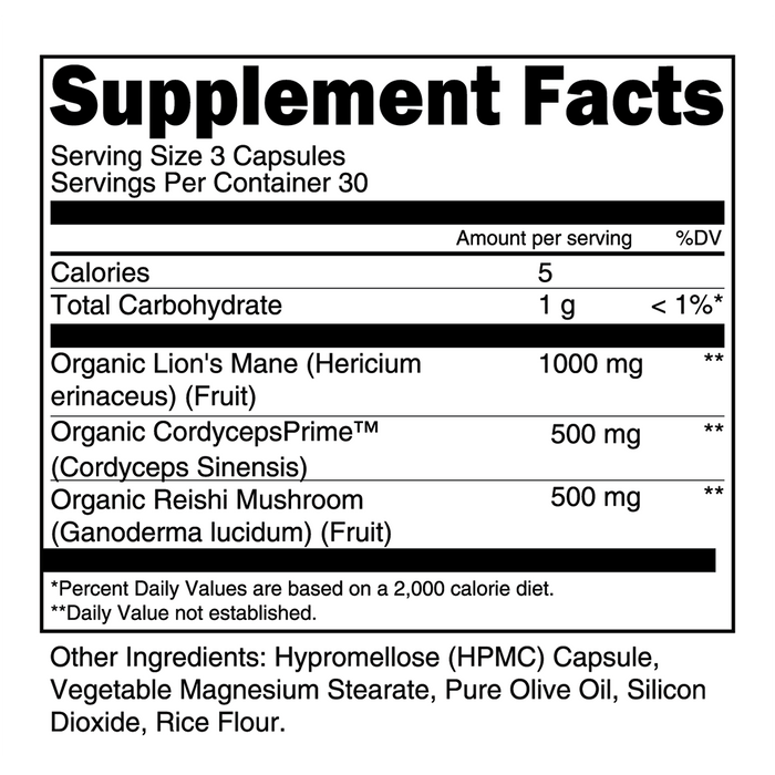 Transparent Labs Mushroom Stack