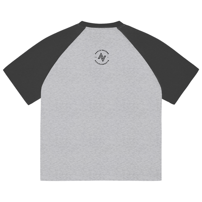 Active Raglan Performance Tee – Color-Blocked Baseball Style