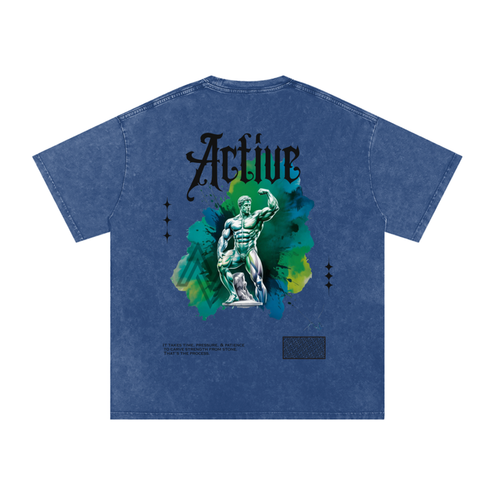 Marble Muscle | Acid Wash Oversize Tee