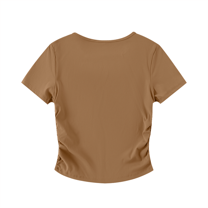 Active Bodycon Ruched Crop