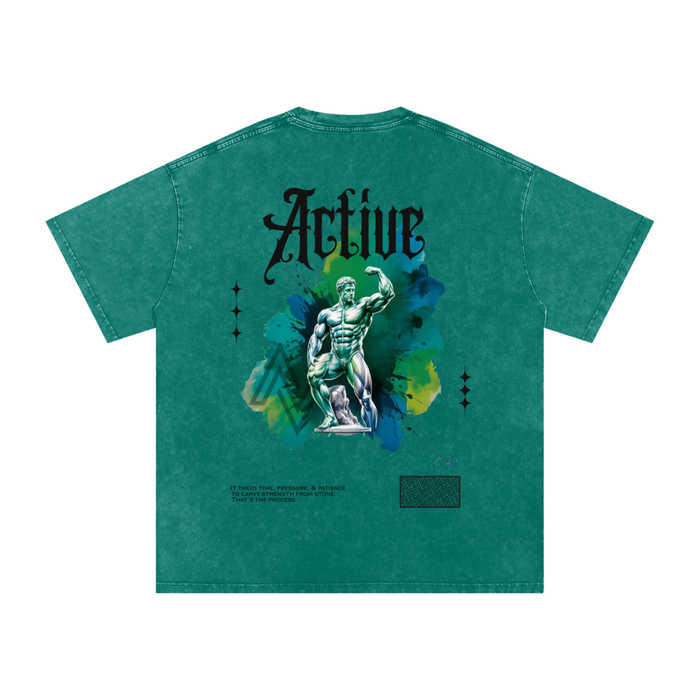 Marble Muscle | Acid Wash Oversize Tee