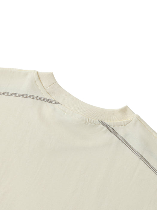 Active Contrast Stitch Oversized Tee