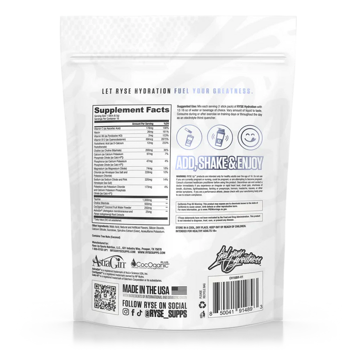 Ryse Hydration Sticks