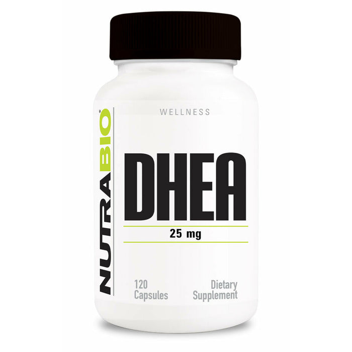 NutraBio DHEA (25mg) - 120 Capsules