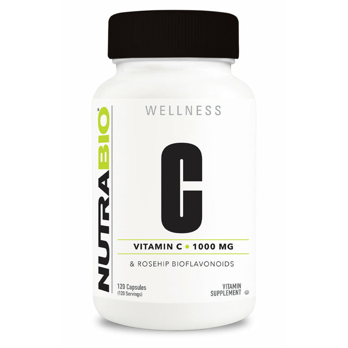NutraBio Vitamin C with Rose Hips 1,000mg