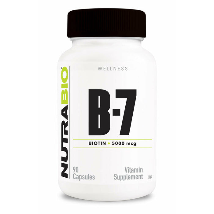 Biotin B-7 5000mcg — Hair, Skin & Nail Support (120 Vegetable Capsules)