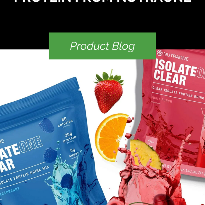 Discover the Power and Taste of IsolateOne Clear Protein from NutraOne