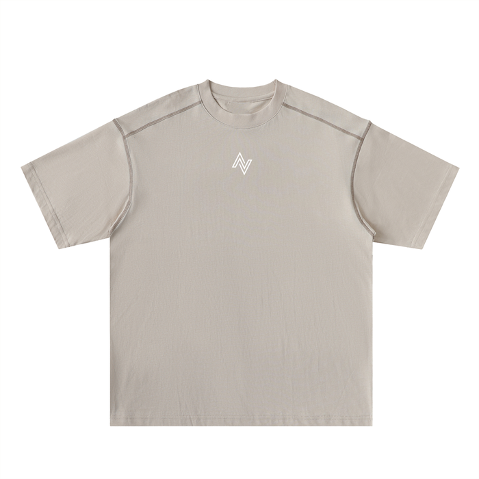 Active Contrast Stitch Oversized Tee