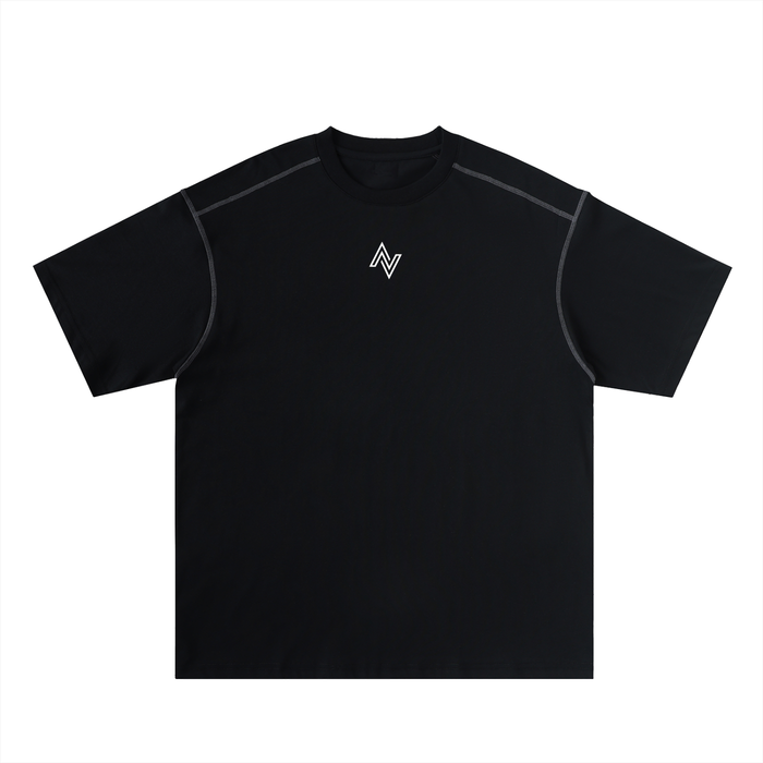 Active Contrast Stitch Oversized Tee