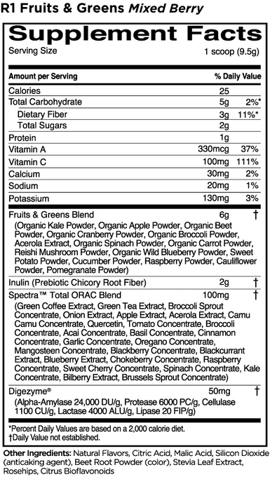 R1 Fruits and Greens + Antioxidants Mixed Berry