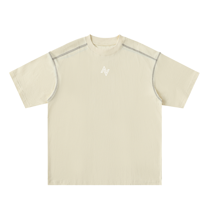 Active Contrast Stitch Oversized Tee