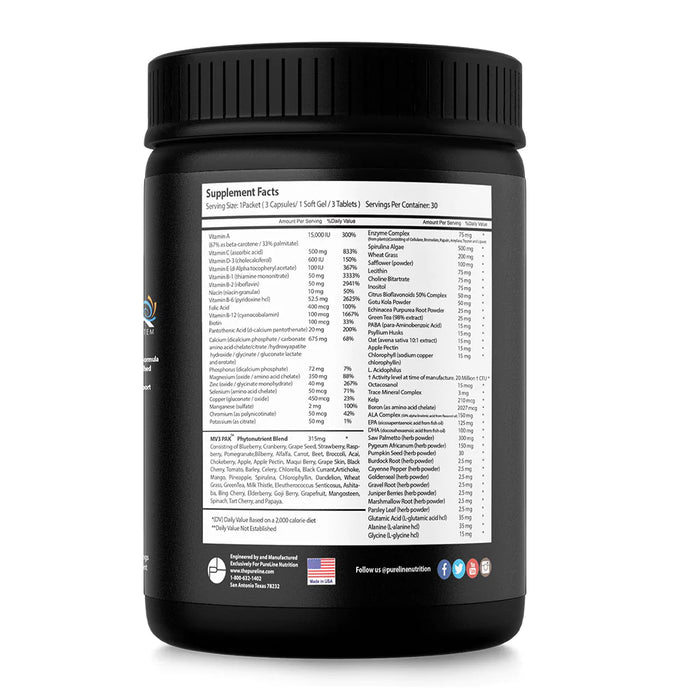 Pureline MV3 Tri Phase Vitamin Pack